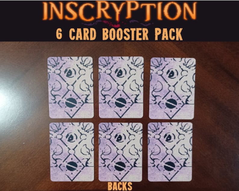 Inscryption Six Card Booster Pack - Etsy