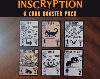 Inscryption Six Card Booster Pack - Etsy