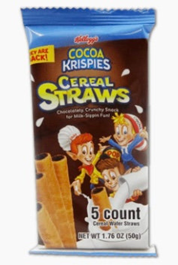 Cocoa Krispies Cereal Straws Etsy