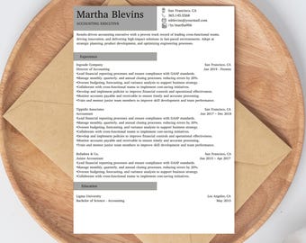 Formelle saubere professionelle ATS-freundliche Lebenslaufvorlage | Moderner Exekutiv Lebenslauf | Lebenslauf Vorlage für Geschäftsleute