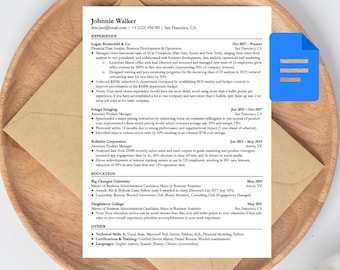 ATS-vriendelijk cv-sjabloon | Overzichtelijk en modern cv voor professionals in Google Documenten | Sjablonen-cv's