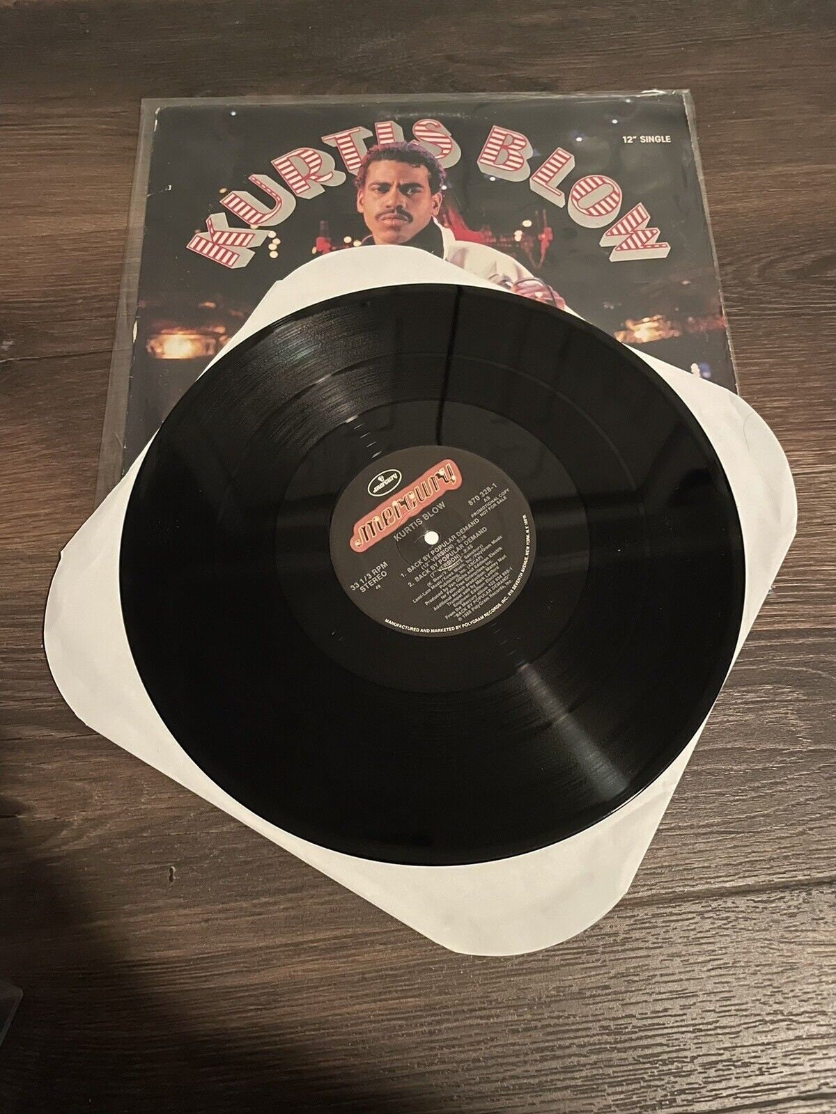 Kurtis Blow Back by Popular Demand 1988 PROMO VERSION 12 Single Vinyl