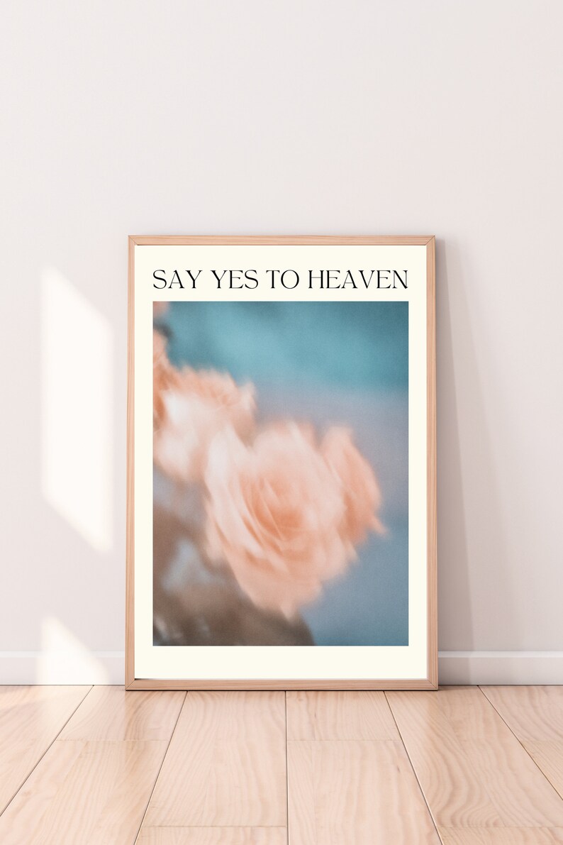 Say Yes to Heaven Song Lyrics Poster Lana Del Rey Lyrics Wall Art ...