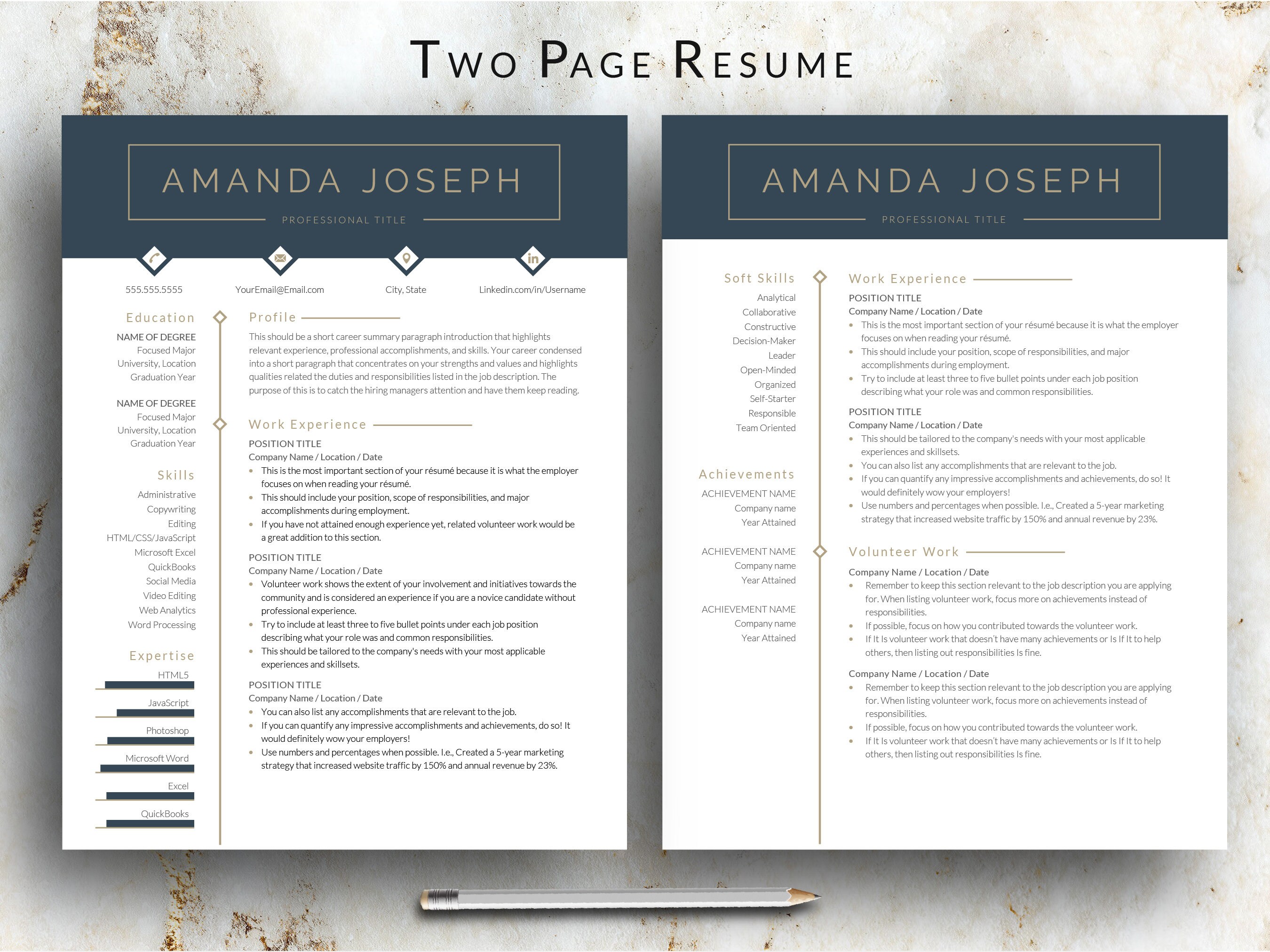 Modern Resume Template 2024 Creative - Il Fullxfull.3709656205 Taed 