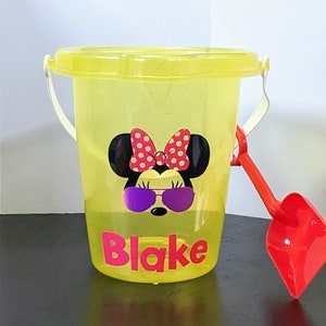 Personalized Minnie Mouse Bucket and Shovel