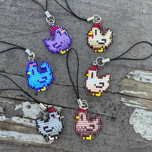 Stardew Valley Blue chicken keychain