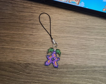 Charm de gota de estrella de Stardew Valley: cuentas de vidrio japonesas ensartadas a mano