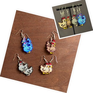 Stardew Chicken Earrings