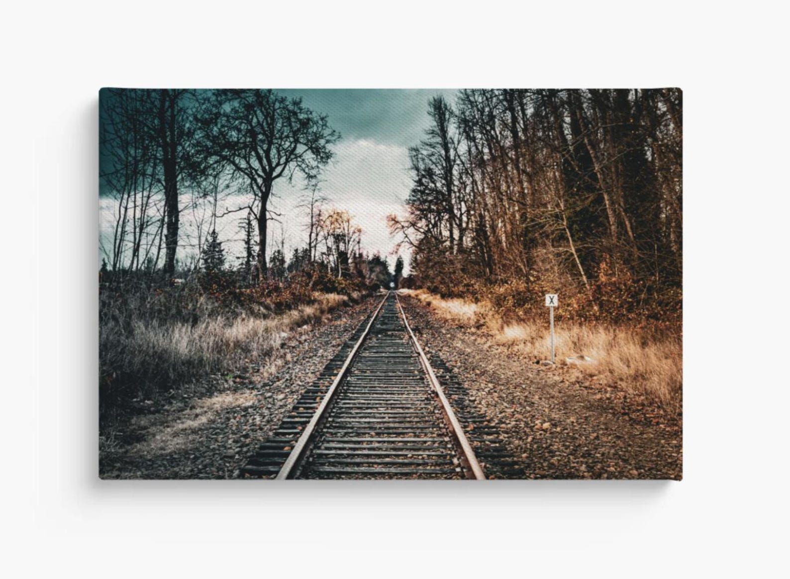 Rail Road Vanishing Point - Etsy