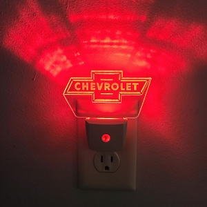 Gepersonaliseerde Chevrolet Nightlight - stopcontact - automatisch - Chevy