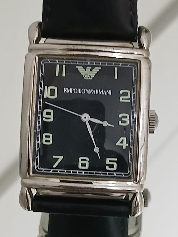Emporio Armani AR-0206 Mens Classic Watch. Leather Strap  display picture 2