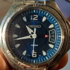 Seiko  7N42 0CN0 40mm Mens Vintage Sports Watch 10ATM