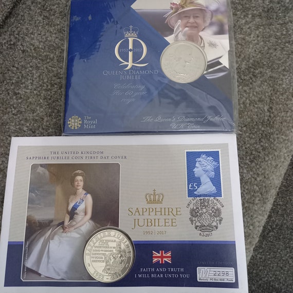 Queen Elizabeth Diamond Jubilee 1952-2012 and Sapphire Jubilee