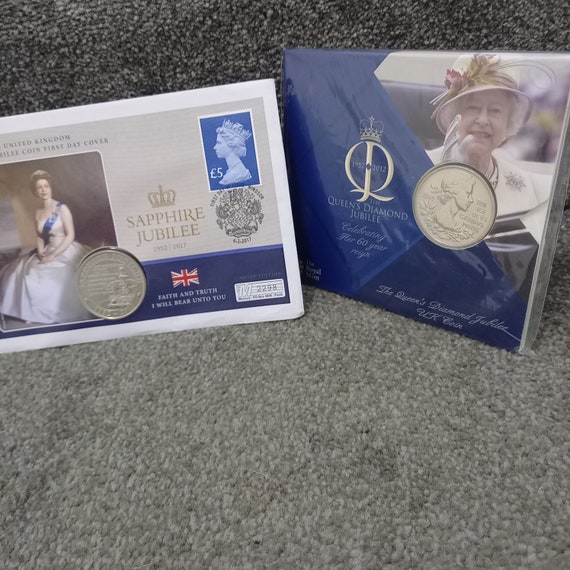 Queen Elizabeth Diamond Jubilee 1952-2012 and Sapphire Jubilee