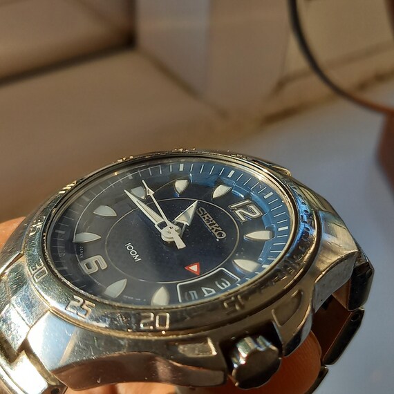 Seiko 7N42 0CN0 40mm Mens Vintage Sports Watch 10ATM - Etsy