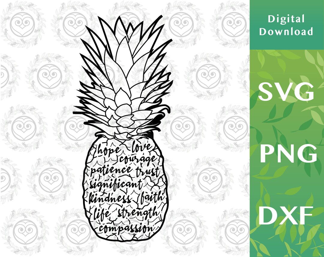 Pineapple IVF Fertility Svg Inspiring Quote Printable Etsy