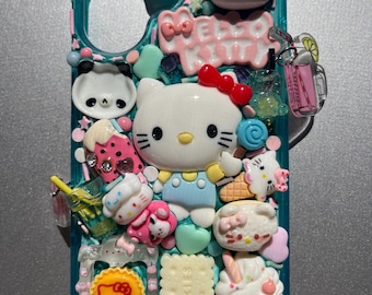 Decoden Handmade Glow In The Dark Kitty IPhone 16 Phone Case