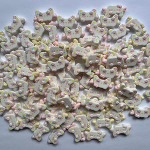 Kawaii Kitty Game Controller Flatback Resin Charms, Decoden Cabochons, DIY Phone Case Supplies