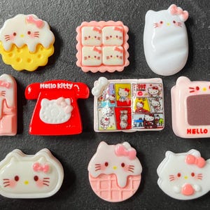 かわいい猫ちゃんレジンチャーム – デコデン、スマホケースDIYクラフト装飾