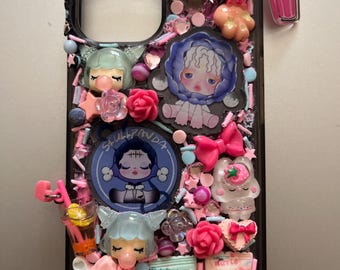 Decoden handgemaakte Glow In The Dark Skullpanda iPhone 16-telefoonhoesje