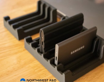 Samsung T7 SSD holder for T7 & T7 shield SSD Holder Organizer Stand Solid State Drive Organizer