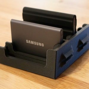 SSD holder for Samsung T7 & T7 Shield SSD Organizer
