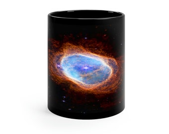 James Webb Southern Ring Nebula High Resolution 11oz Black Mug