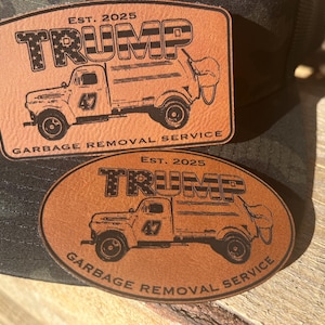 SVG Trump Garbage Removal Service Patch
