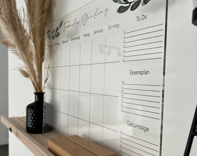 Speiseplan, Essensplan, Menüplaner zum Ausdrucken