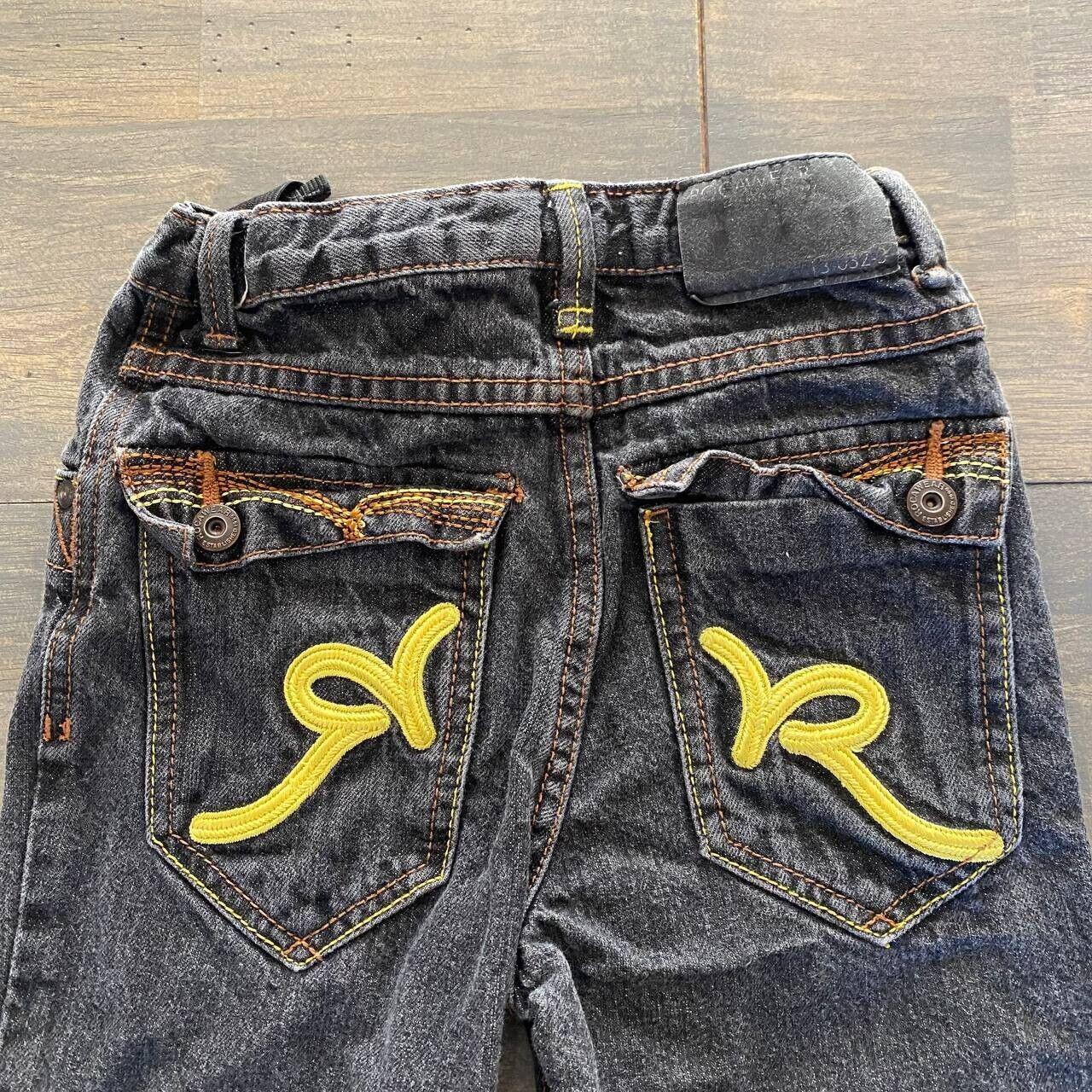 Jean Vintage Y2K Cyber Personnalisé - Taille S Homme - Noir - Custom Paint - Fait Main En France - État 9/10