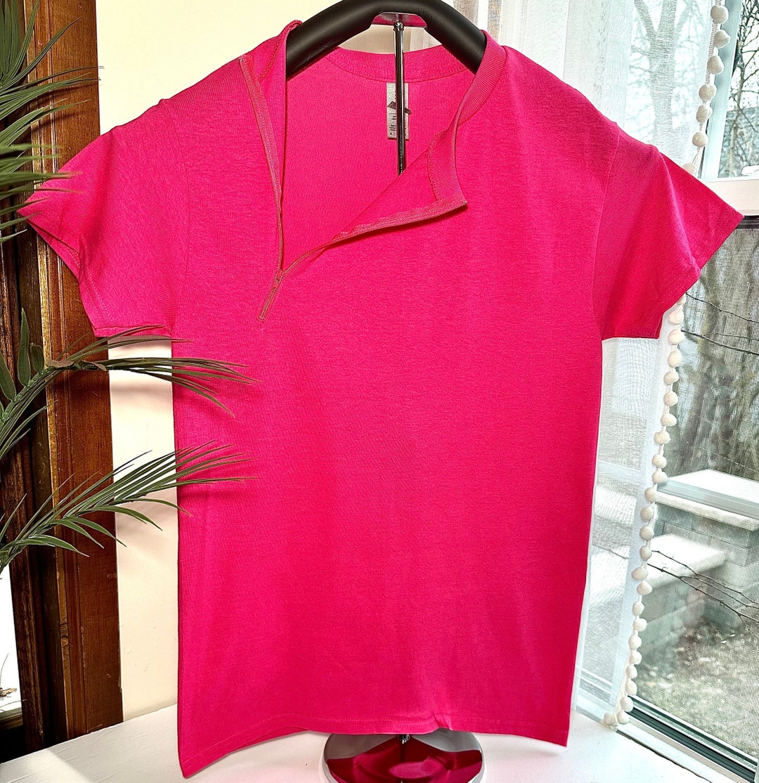Right-side Port Access Shirt for Chemotherapy, Dialysis, Infusion ...