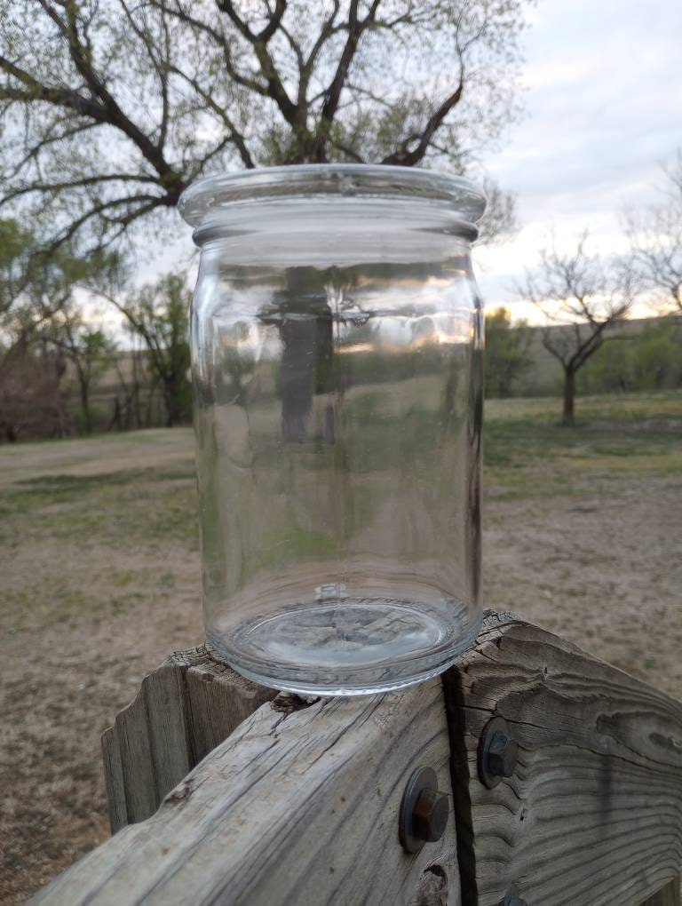 Decorative Glass Jar. 30cm or 25cm. Candy Jar. Sweetie Jar. Display Jar.  Lidded. Footed. Decorative Vase. Display Jar. Glam Display. 