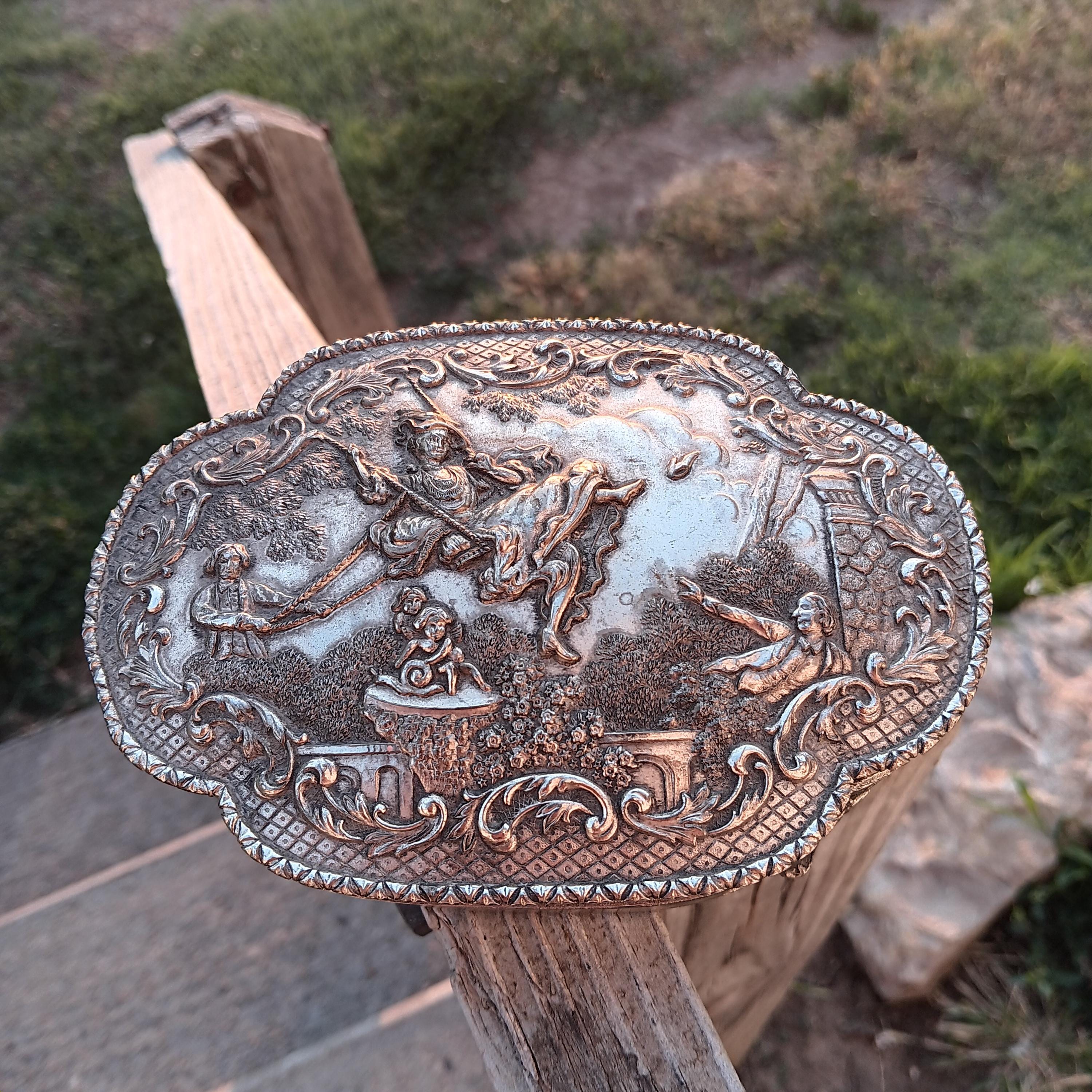 Metal Trinket Box Made in Japan - Etsy Metal Trinket Box Made in Japan - Etsy