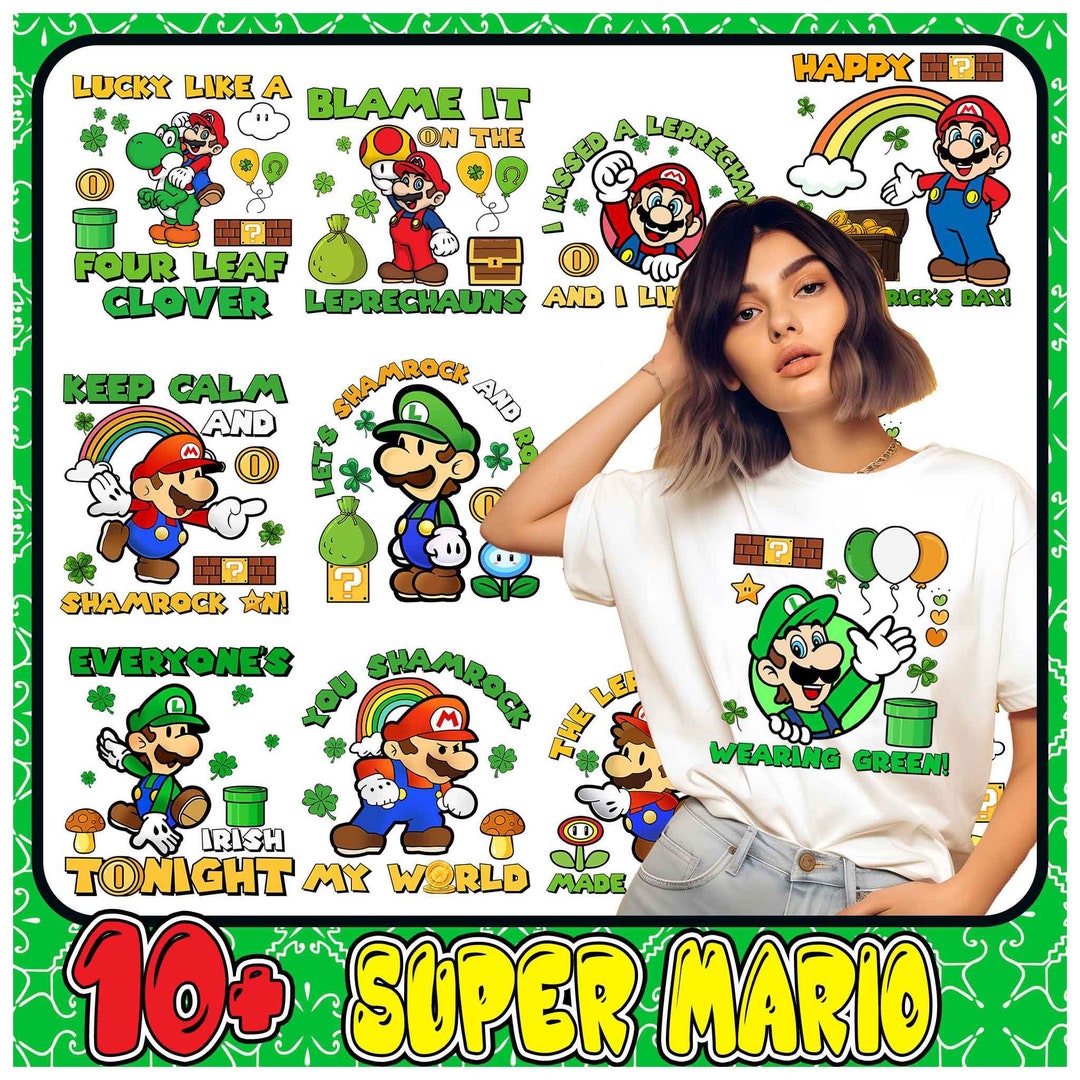 Unique Design Svg Bundle, Super Mario Svg Png Dxf Clipart, Vector ...