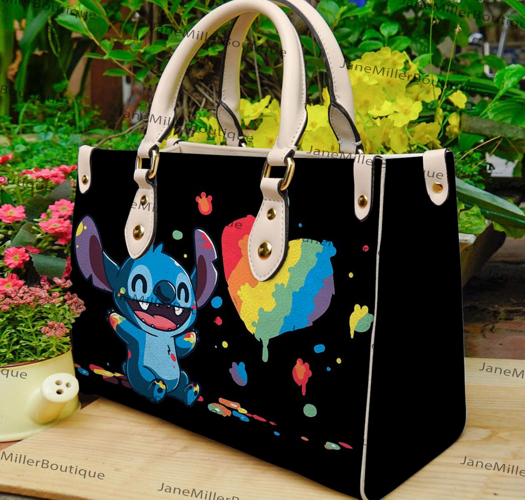 Sac en cuir Stitch Disney, Sac à main Stitch Lover, Sac en cuir  personnalisé, Sac à main femme, Sac personnalisé, Sac à provisions, Sac  fait main 