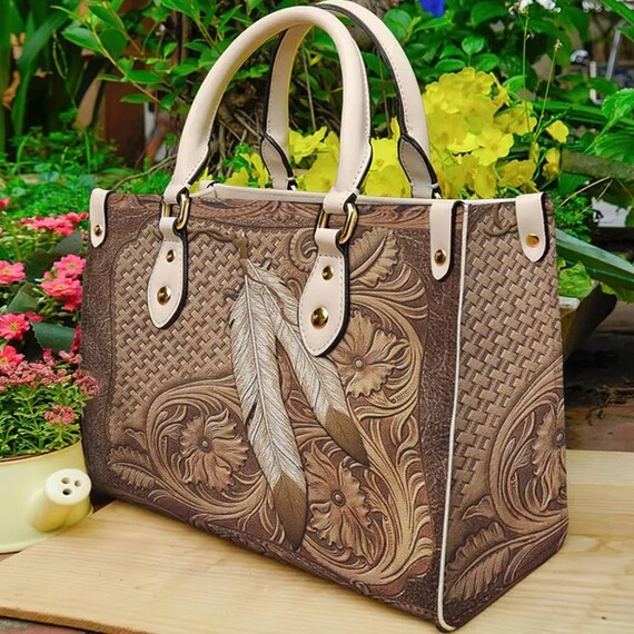 Native American Leather Bag Bohemian Handbag Custom Leather Bag