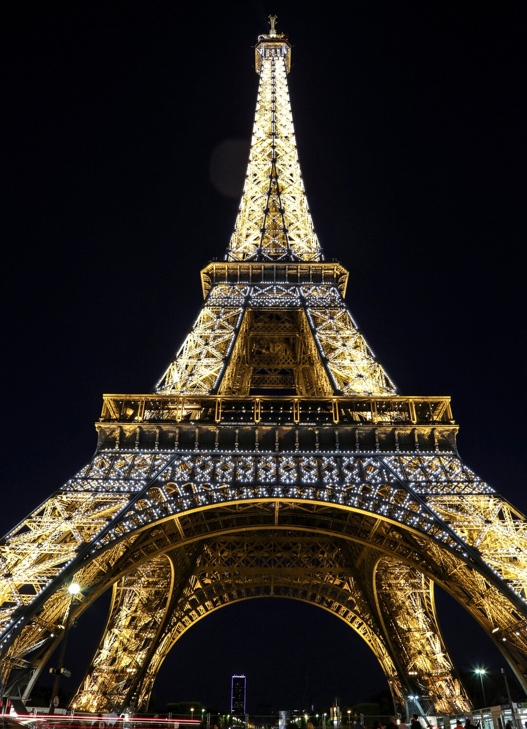 Eiffel Tower Sparkling at Night Etsy