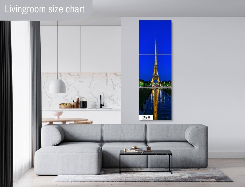 Eiffel Tower Photo, Paris Photography Blue Gold Night Photograph Wall ...