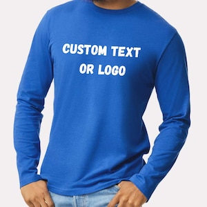 Custom Long Sleeve Shirt, Unisex Long Sleeve Shirt Logo Image School Mascot