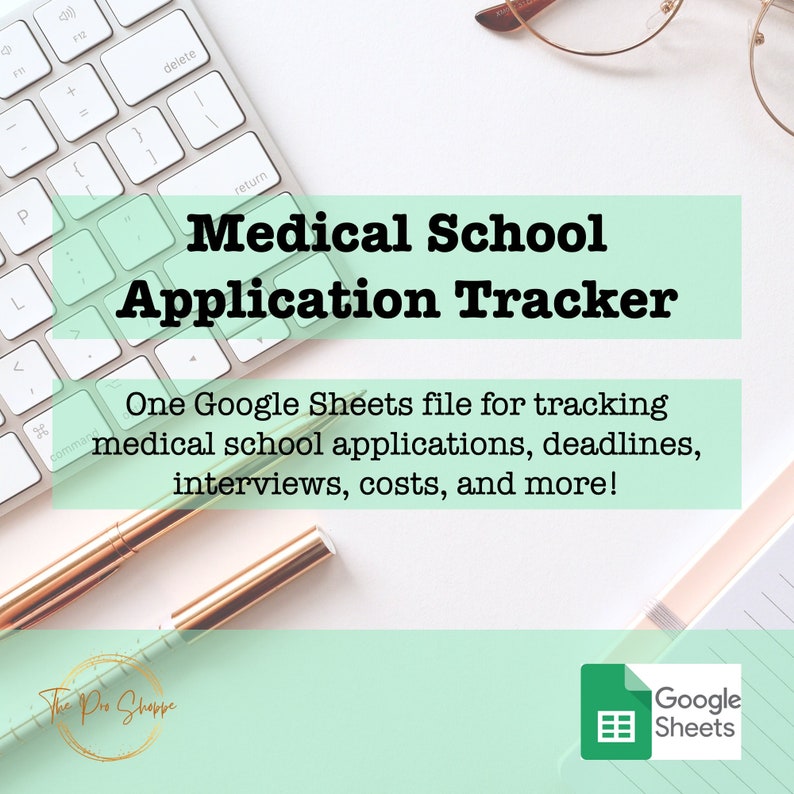 Medical School Application Tracker Etsy