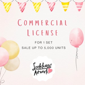 Commercial License for 1 clipart set