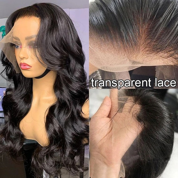 Invisible HD Transparent Lace Frontal Human Hair Wig 14-26inch