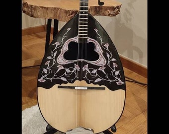 Handmade Greek Bouzouki: 6-String Maple, Spruce, and Beech