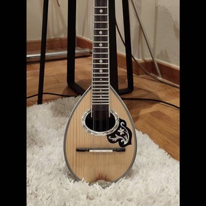 Baglamas traditionnels grecs 6 cordes haut de gamme faits main pour instrument de musique Rebetiko