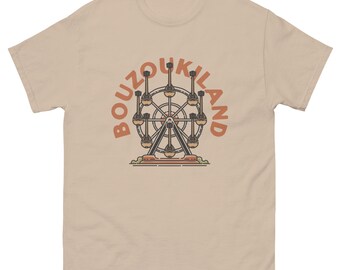 BouzoukiLand Classic Tee - Vintage-inspired Design for Music Lovers