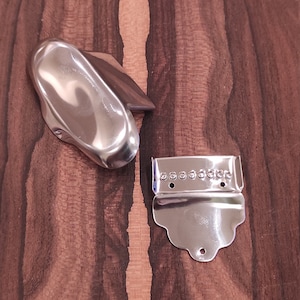 8string - 6string Bouzouki Chordiera / Tailpiece ~ Nickel Color Steel Bouzouki Tailpiece/Chordiera
