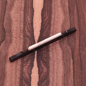 Handcrafted Ebony Tzouras Bridge with Bone Saddle Blank