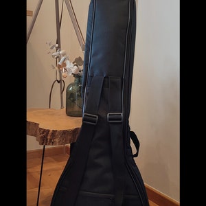 Durable Bouzouki Bag - Excellent Protection with Double Straps and Lightweight Design - Black
