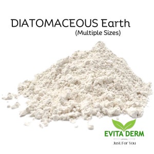 Diatomaceous Earth | 100% Fresh Water Food Grade Herbal Detox | 1/2 Pound | by Evita Derm