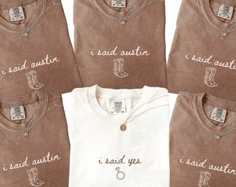 Austin Bachelorette Shirt: Western Bach Party Comfort Colors Tee